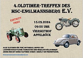 Banner 4.Oldtimer-Treffen des MSC-Englmannsberg e.V.