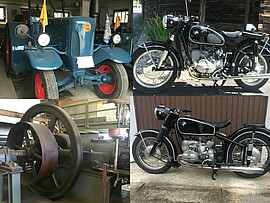 Banner Schlosspark VolXfest Mariakirchen "Frühschoppen mit da Biertischmusi" und Oldtimertreffen