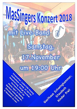 Banner MasSingers-Konzert 2018