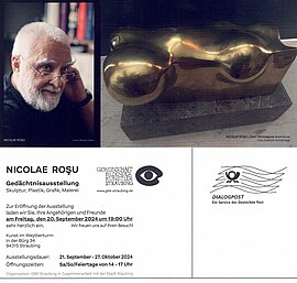 Banner Nicolae Rosu - Gedächtnisausstellung