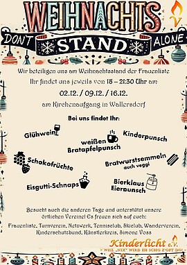 Banner Weihnachtsstand