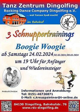 Banner Schnuppertrainings Boogie Woogie