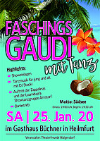 Logo Faschingsgaudi mit Tanz
