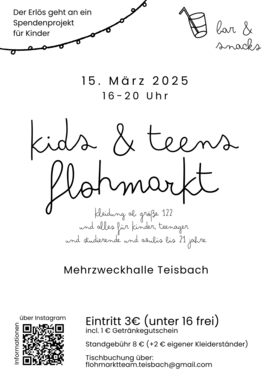 Banner KIDS & TEENS FLOHMARKT TEISBACH