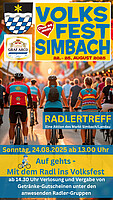 Logo Volksfest Simbach/Landau Radlertreff – Mit dem Radl ins Volksfest