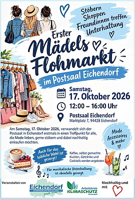 Banner Voranzeige !!! Mädelsflohmarkt am 17.10. in Eichendorf