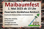 Logo Maibaum Aufstellen am Feuerwehr Gerätehaus Reisbach