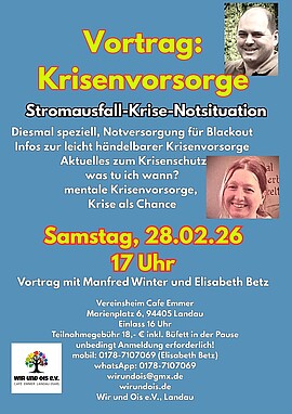 Banner Krisenvorsorge Vortrag