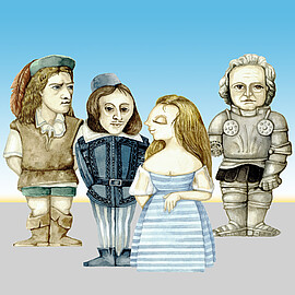 Banner Papiertheater "Die Wahrheit"