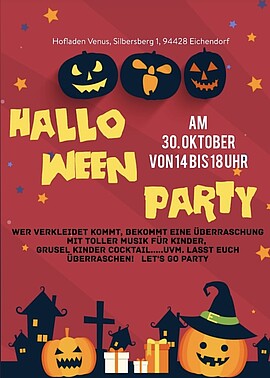 Banner HALLOWEEN Kinderparty