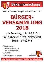 Logo Bürgerversammlung 2018