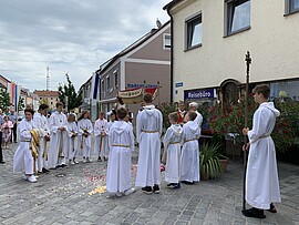Banner Gottesdienst an Fronleichnam 