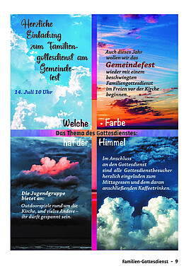 Banner Gemeindefest der Erlöserkirche