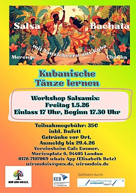 Banner Kubanische Tänze lernen: Workshop Salsamix 
