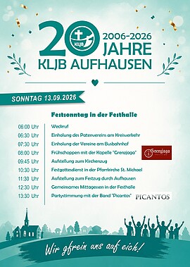 Banner 20 Jähriges Gründungsfest