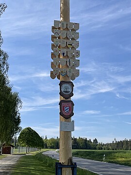 Banner Maibaumaufstellen Haberskirchen 