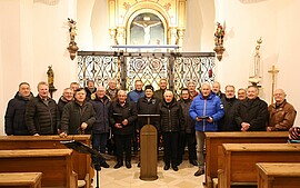 Banner Singen beim Christkindlmarkt