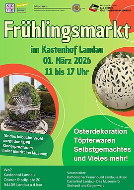 Banner Frühlingsmarkt | Kunsthandwerk im Kastenhof