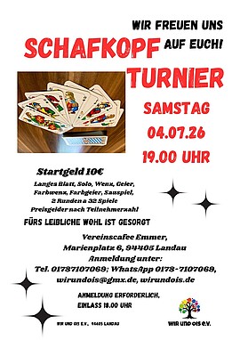 Banner Schafkopftunier 
