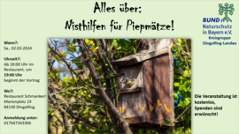 Banner Alles über: Nisthilfen für Piepmätze!