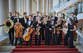 Banner European Orchestra Academy. Öffentliche Soiree zum Abschied