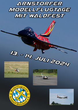 Banner Modellflugtage mit Waldfest 2024