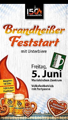 Banner FFW Mariakirchen Gründungsfest