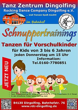 Banner Schnuppertraining Vorschulkinder (Bambini)