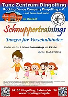 Logo Schnuppertrainings Tanzen für Vorschulkinder ab 3 jahren