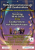 Logo Mehrgenerationencafe mit Zaubershow