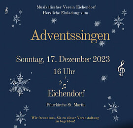 Banner Adventssingen