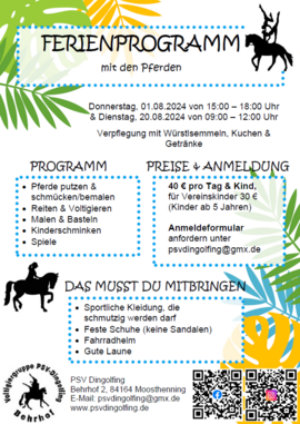 Banner Ferienprogramm - 20.08.2024