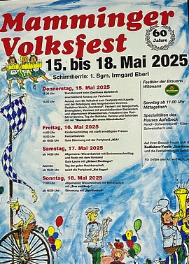 Banner Volksfest Mamming