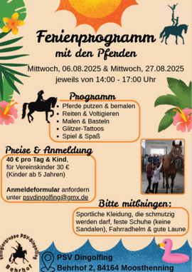 Banner Ferienprogramm - 27.08.2025