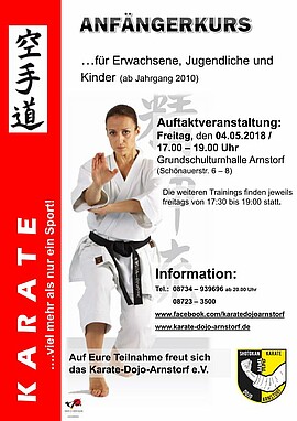Banner Anfängerkurs Karate