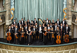 Banner Mozart „Sinfonia concertante“ und Pärt „Tabula Rasa“
